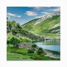 Lake In The Mountains 1 Canvas Print