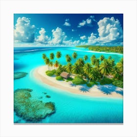 Tropical Island 1 Canvas Print