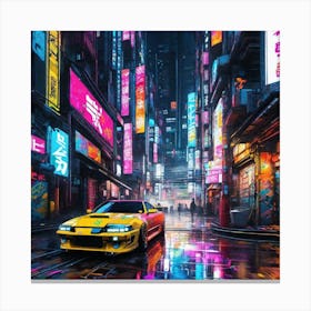 Neon City 8 Canvas Print