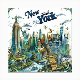 New York City 25 Canvas Print