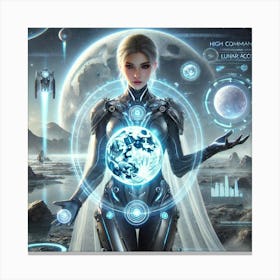 High Commander Selene Lunar Accord Leader Canvas Print