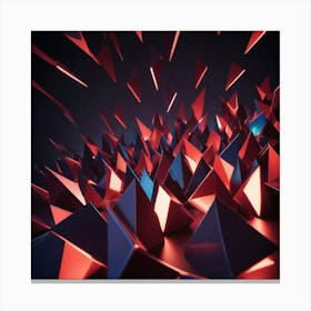 Abstract Triangles 29 Canvas Print