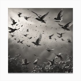 Birds In Flight 14 Canvas Print