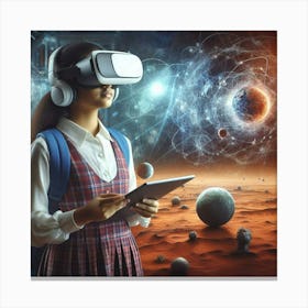 Vr Glasses And Tablet Canvas Print