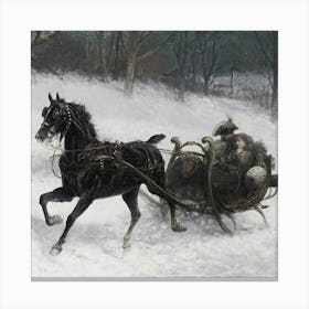 Sleigh 45 1 Canvas Print