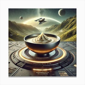 Mountain Rice Flavor Base Scifi Canvas Print