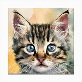 Kitten With Blue Eyes 1 Canvas Print