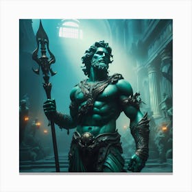 God Of The Sea Canvas Print