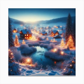 Christmas Village 1 Canvas Print