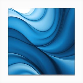 Abstract Blue Wave 12 Canvas Print