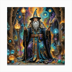 Wizard Of Odin Canvas Print