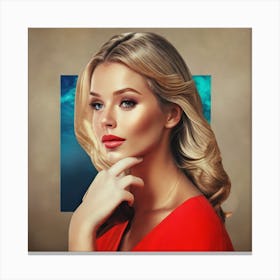 Portrait Of A Woman 4 Canvas Print