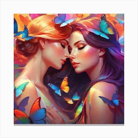 Butterfly Lovers Canvas Print