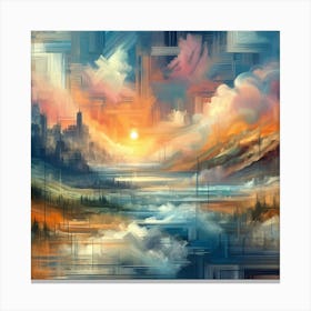 Abstract Horizons 43 Canvas Print