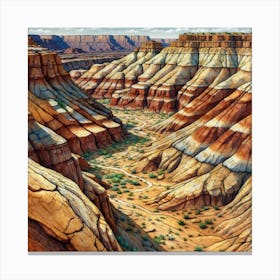 Canyons Of Arizona Canvas Print