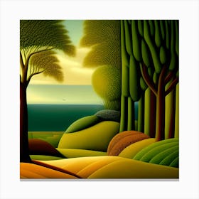 Landscape By John Adams Canvas Print