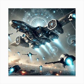 Stellar Harbinger Energy Drones Canvas Print