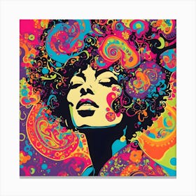 Psychedelic Woman Canvas Print