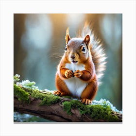 Red Squirrel 15 Canvas Print