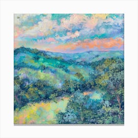 Sunset In The Mountains 96 Canvas Print