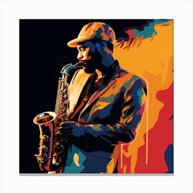 Jazz Musician 21 Canvas Print