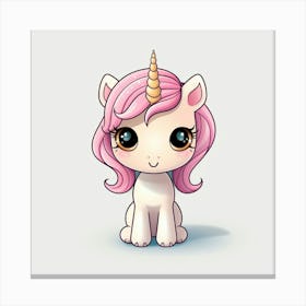 Cute Unicorn 645 Canvas Print