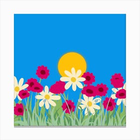 Flowers In The Meadow 1 Canvas Print