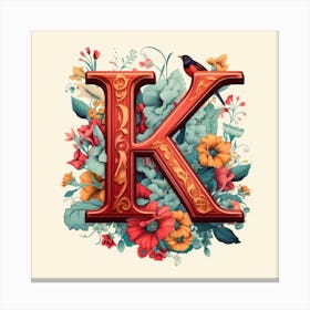 Letter K Canvas Print