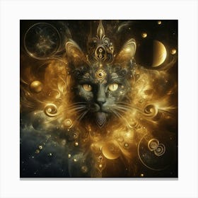 Cat In Space Canvas Print