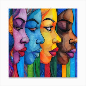 Women'S Faces 1 Canvas Print