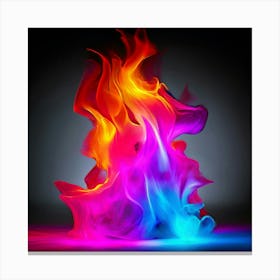 Color Brightness Vibrant Electric Power Gradient Vivid Intense Dynamic Radiant Glowing En (22) Canvas Print