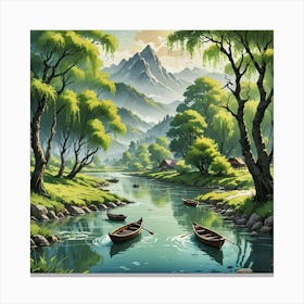 Chinese Art 25 Canvas Print