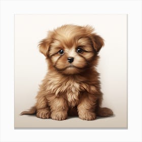 Cute Puppy Canvas Print