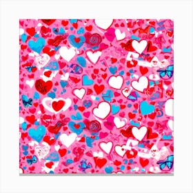 Heart Pattern 5 Canvas Print