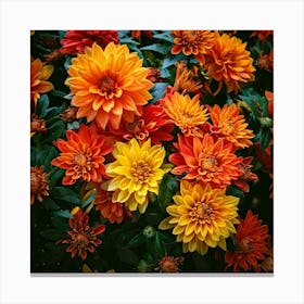 Firefly Bold And Bright Floral Display Vibrant Flowers With High Contrast For A Striking Appearance (10) Leinwandbild