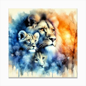 Wild Animal Illustration 77 Canvas Print