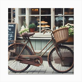 Old Vintage Bicycle 3 Canvas Print