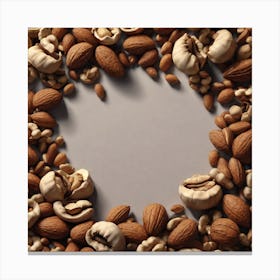 Nuts In A Circle 5 Canvas Print