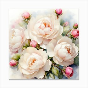 Peonies 12 Canvas Print