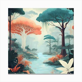 Jungle Forest Canvas Print