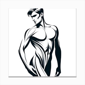 Muscular Man 8 Canvas Print