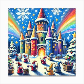 Super Kids Creativity:Santa'S Castle Canvas Print