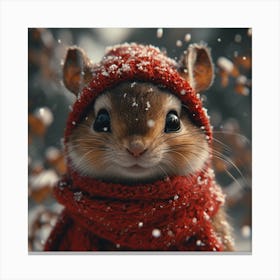 Cute Chipmunk Canvas Print