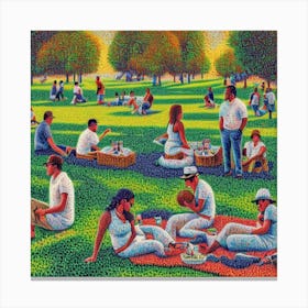 Picnic at Lunch Time Canvas Print