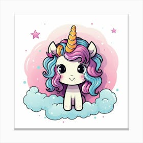 Cute Unicorn 536 Canvas Print