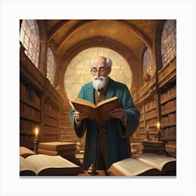 The Librarian 25 Canvas Print