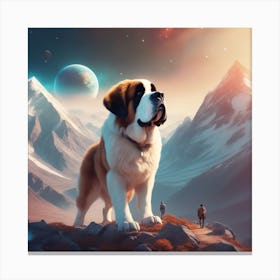 St Bernard 42 Canvas Print