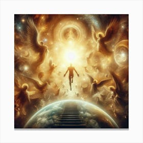 Angels In The Sky 2 Canvas Print