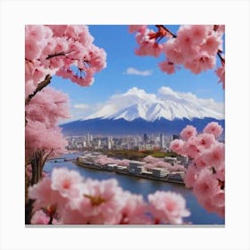 Cherry Blossoms In Japan 5 Canvas Print