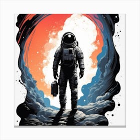 Astronaut In Space Canvas Print